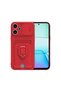 Xiaomi Redmi 13 4g Case Zuma with Business Card and Ring Silicone - Red