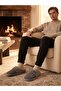 Embroidered Velvet House Slippers |   Winter Unisex House Slippers |   Non-Slip Base - 2