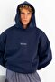 Men's Oversize Sweatshirt Hoodie Chmp Studios Printed Navy Blue – Hooded, Kangaroo Pocket, 3 Yarns - 3