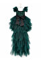 Short in the Front and Long in the Back, Evening Dress with Detachable Tail. - 8