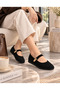 Gold Almond Buckle Suede Babet Belted Non-Slip Sole Daily Comfortable Home Outdoor Shoes Stc1330 - 2