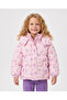 Girl's Kuromi Pattern Winter Thick Puffer Coat - 5