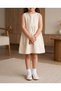 Girl's Bow Tie Pearl Pearl Patent Leather Orthopedic Ballerina Shoes - 4