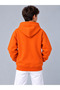 Unisex Children's Orange Zippered 3Ip Thick Cardigan - 6