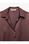 Regular Fit Long Sleeve Buttoned Classic Collar Satin Shirt - 4