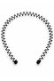 Sports Hair Band, Zigzag, Crown with Spring Bow, Crown with Comb, Flat Wire Crown, Set of 5 Unisex - 3