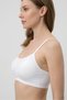Women's White Back-Crossed Bustier - 2