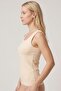 Women's Skin Ribbed Wide Strap Tank Top - 2