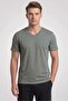 Men's Nefti Green Bambo V-Neck Half Sleeve T-Shirt