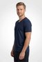 Men's Navy Blue Bambo V-Neck Half Sleeve T-Shirt - 2