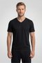 Men's Black Bambo V-Neck Half Sleeve T-Shirt