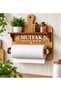 🏡   Wooden Kitchen Organizer |   Wall Mounted Paper Towel Holder and Rack |   Decorative Kitchen Organizer 30X25 cm - 3