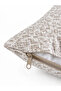 Gold Glitter Ecru Beige Throw Pillow Cover 1 Piece - 4