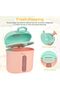 Portable Baby Formula Dispenser with Scoop and Leveler,360g Capacity,Pink - 2