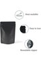 Stand-up Resealable Heat Seal Pouch,Brushed Black Aluminum Foil,3.35x5.1 Inches,100 Pieces - 2