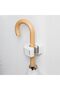 3-Piece Self-Adhesive Broom and Mop Holder Wall Mount,No-Drill Anti-Slip Grippers for Home and Garage,White - 7
