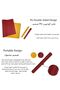 Large Double Sided PU Mouse Pad and Desk Mat,80 x 40 cm,Waterproof Non-Slip Table Protector for Office and Gaming,Red and Yellow - 2
