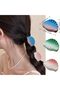 3 Pcs Hair Claw Clips,Acetate Banana Barrettes,French Butterfly Jaw Clips,Mermaid Color Crab Hairpin,Leopard Print Stylish Hair Accessories for Women Girls - 6