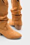 Women's Hector Bellows Detail Low Heel Cowboy Boots - Tan - 4