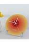 30 cm Tempered Wall Clock,Silent Non-Ticking Gradient Sunset Design,Battery Operated Modern Decor - 2