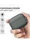AirPods Pro 3 Protective Case,Shock-Resistant TPU Litchi Faux Cover with Keychain and Cleaning Kit,Grey - 2