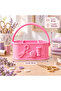 Sewing Supplies Organizer – Compartmentalized Organizer Box with Handle for Thread, Scissors, and Needles - 2