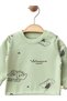 Baby Boy Dinosaur Printed Organic Tracksuit Set - 5