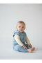 Baby Boy Cotton Rabbit Detailed Vest and Triple Tracksuit Set - 2