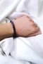Purple Agate Stone Bracelet Evil Eye Bracelet Stress Relief Bracelet Logic Bracelet Natural Stone - 3