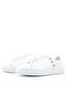 Genuine Leather Women's White Lace-Up Star Sneaker Shoes - 5