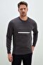 3 Yarn Printed Crew Neck Sweatshirt