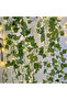 2M (6.56Ft) Warm White Flower Green Leaf String Lights USB And Battery Powered Ivy Vine Fairy Lights - 6