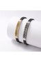 Patterned Men's Steel Bracelet - Yellow - 2