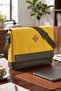 Gk16 Postman Flat Crossbody Bag Yellow-khaki