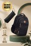 Gk19 Unisex School Backpack Student Daily Travel Holiday Sports Hiking Travel Trip Camping Daily Black