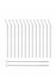 12-Piece Glass Straws And 2 Cleaning Brushes Set 1st Quality / 9 Mm - 4