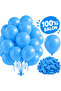 9 Inch Blue Balloon 100 Pcs