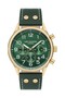 Men's Watch, Green Dial, Gold Case, Leather Green Band, Multifunction, 3Atm, Lc07558.117 - 4