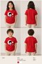 Ataturk and Signature Printed April 23Rd National Sovereignty and Children's Day Cotton Red Children's T-Shirt - 6