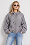 Stone Hooded Woven Jacket Lby0087 Gray - 4