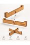 Light Oak Color Wooden Interlocking Trivet – 20 cm Natural Plywood Pot and Pan Mat - 5