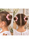 5 Pairs of Knitted Children's Bun Hair Clips (10 Pieces) - 2