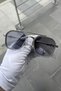 Smoked Gray Color Men's Sunglasses Uv400 Protective Metal Hinged