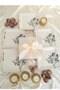 Lux Ceramic Wish Tree Pattern 6-Person Cake Set Serving Plate - 4