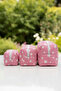 3-Piece Travel Makeup Cosmetic Quilted Bag - 8