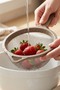 3-Piece Stainless Steel Wire Strainer Set 12-16-20 cm Earth Color - 7