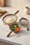 3-Piece Stainless Steel Wire Strainer Set 12-16-20 cm Earth Color - 4