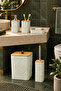 Natural Bamboo Detailed 5-Piece Bathroom Set, Sage Green, 8 Liters, 21 X 19 X 25 cm - 4