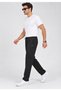 Black Men's Comfortable Fit Sweatpants - 2