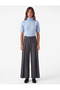 Soft Textured Short Sleeve Turtleneck Knitwear Sweater
